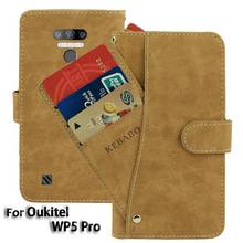 Vintage Leather Wallet Oukitel WP5 Pro Case 5.5" Flip Luxury Card Slots Cover Magnet  Phone Protective Cases Bags 2024 - buy cheap