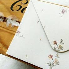 100pcs blessing Post Letter 16*11cm flower gift decoration school student stationery message greeting card invitation envelope 2024 - buy cheap