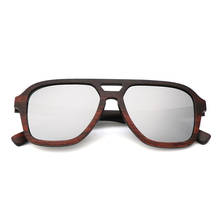 Gafas de sol de madera de cebra para hombre y mujer, lentes polarizadas de bambú, de diseño de marca, envío gratis 2024 - compra barato