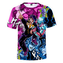 Camiseta de JOJO 3d para hombre y mujer, camisa informal de manga corta con estampado de JOJO para niño y niña, camiseta de anime 3D Harajuku 2020 2024 - compra barato