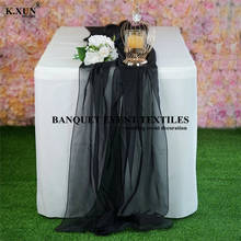20 Colors Chiffon Table Runner Banquet Tablecloth Runners For Wedding Event Party Decoration 2024 - buy cheap
