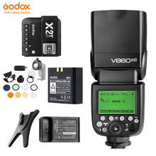 Godox V860II-C V860IIC TTL Speedlite 1/8000S 2,4G Flash inalámbrico luz Li-ion X2T-C de batería transmisor de disparador para cámara Canon 2024 - compra barato
