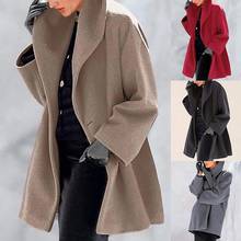 Abrigo largo con capucha para mujer, chaqueta cálida con botones y cuello chal, color blanco, para otoño e invierno, 2020 2024 - compra barato