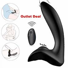 Male Vibrating Prostate Massager 2 Powerful Motors 10 Stimulation Patterns For Wireless Remote Control Unisex Anal Sex Toys 2024 - buy cheap