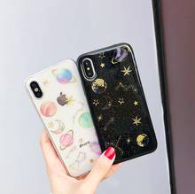 Funda de silicona suave para iphone, carcasa brillante con brillo, para modelos 12, 11 pro, X, XS, XR, XS Max, 8, 7 Plus, 6, 6S, 6Plus, SE, 2 ° 2024 - compra barato