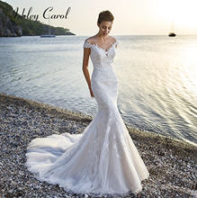 Ashley Carol Mermaid Wedding Dress 2022 Elegant Bride Dresses Vintage Bridal Gown 2024 - buy cheap