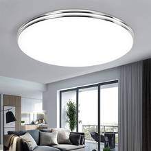 Luz LED de techo para decoración del hogar, lámpara moderna de 72W, 36W, Panel de montaje en superficie, CA 220V, 3 colores cambiantes 2024 - compra barato