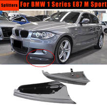Carbon Fiber Front Bumper Lip Splitters Aprons Flaps For BMW 1 Series E87 M Tech M Sport Bumper 2007-2010 2024 - buy cheap
