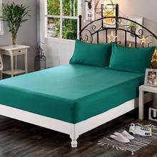 Lençol de cama com faixa elástica, cobertura para colchão quatro cantos com faixa elástica, 65 unidades, 100% poliéster 2024 - compre barato