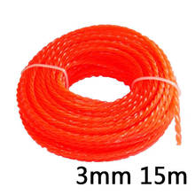 3.0mm*15M Grass Trimmer Line Grass Cord Wire String Nylon Strimmer Line  for Garden Tools Lawn Mower Spool Replacement Part 2024 - buy cheap