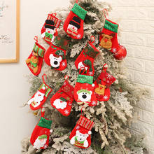Санта-снеговик подвесные рождественские украшения Новогодние носки рождественские украшения для дома с рождественской елкой рождественские украшения 2024 - купить недорого