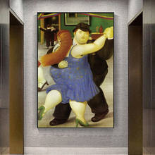 Pintura en lienzo moderna de los bailarinas, carteles e impresiones de Frank Botero, imagen artística de pared para sala de estar, decoración del hogar, Cuadros 2024 - compra barato