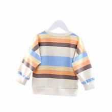 New Spring Autumn Baby Clothes Children Fashion Boys Girls Striped T Shirt Kids Infant Cotton Clothing Toddler Casual Tracksuits 2024 - buy cheap