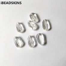 New arrival! 28x16mm 160pcs/lot Clear acrylic Faceted Oval shape beads for Necklace,Earrings parts,hand Made Jewelry DIY 2024 - buy cheap