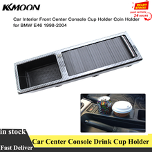 Car Front Center Console Drink Cup Holder Coin Holder Interior Carbon Fiber Storage Replacement for BMW 3 Series E46 1999-2005 2024 - buy cheap