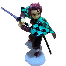 Figuras de acción de PVC de Demon Slayer, modelos coleccionables de Tanjirou, Nezuko, Kimetsu no Yaiba, muñecos para regalos 2024 - compra barato