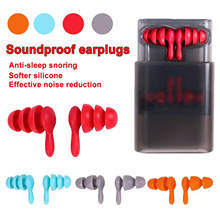 2Pairs Noise Cancelling Ear Plugs Reusable Soft Silicone Ear Plugs Sound Blocking Reduction Ear Buds for Sleeping Snoring Travel 2024 - buy cheap