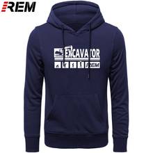 REM Hoodies designer Evolution Excavator Construction Vehicle Machine Caterpillar Construction Worker Hobby Hoodies, Sweatshirts 2024 - buy cheap