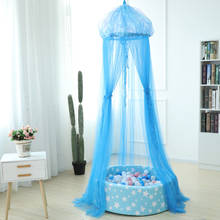 Mosquitera con cúpula de Medusa azul para decoración del hogar, carpa colgante de viento y Océano, para habitación de niños 2024 - compra barato