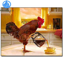 5D DIY Diamond Painting Chicken coffee 100% Full Square Round Drill Diamond Embroidery Funny rooster Cross Stitch 3D home Decor 2024 - buy cheap