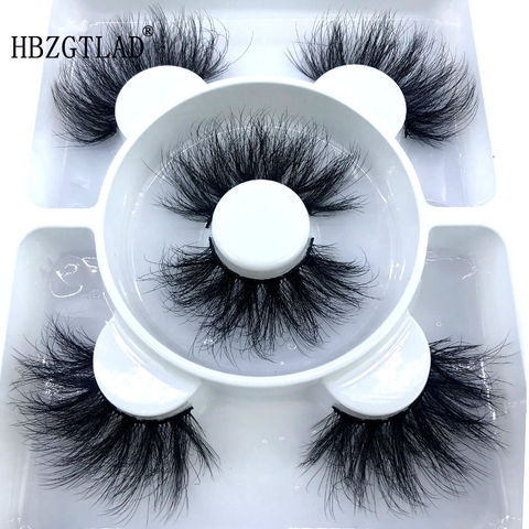 100% Mink Eyelashes False Eyelashes Crisscross Natural Fake lashes Length 25mm Makeup 3D Mink Lashes Extension Eyelash Beauty 2022 - купить недорого
