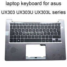 Replacement Keyboards Backlit Keyboard for ASUS UX303 UB UX303U UX303UA UX303UB UK Euro EU Palmrest Cover 64020 2BA 3631UK00 2024 - buy cheap