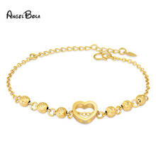 Abalorios dorados de lujo para mujer, pulsera de oro de 24K, ajustable, accesorios de joyería de la suerte 2024 - compra barato