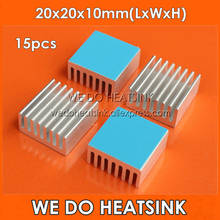WE DO HEATSINK 15pcs 20x20x10mm 1W 3W 5W LED Power Heat Sink Aluminum Heatsink With Thermal Double Side Adhesive Tape For Led 2024 - buy cheap