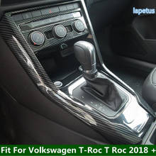 Lapetus Accessories Fit For Volkswagen T-Roc T Roc 2018 - 2021 Central Control Stalls Gear Shift Box Decoration Cover Trim 2024 - buy cheap