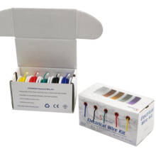 100m UL 1007 28AWG 10 цветов Mix box Пакет Электрический провод медный PCB Провод 2024 - купить недорого