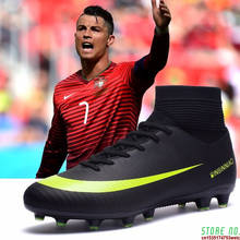 Футбольная обувь для помещений для мужчин, футбольная обувь, детские тренировочные кроссовки, оригинальные футбольные бутсы с шипами TF AG, футбольные бутсы для мужчин 2024 - купить недорого