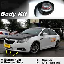 NOVOVISU For Chevrolet Cruze J300 Bumper Lips / Spoiler For Car Tuning / Body Kit + Front Strip 2024 - buy cheap