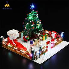 Caixa de brinquedo, presente de natal, para a casa da vila do inverno, santa fé, blocos de construção, paraíso da rua 2024 - compre barato