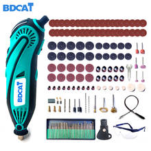 BDCAT-grabador eléctrico Dremel, Mini taladro, máquina pulidora, herramienta de velocidad Variable con 140 Accesorios de herramientas eléctricas 2024 - compra barato