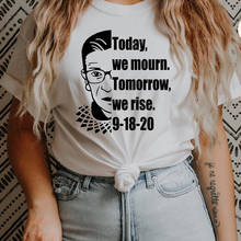 Camiseta "Today We weuring Tomorrow We Rise", camiseta divertida para mujer potenciada, camiseta informal para mujer, camiseta de manga corta con gráfico de feminismo 2024 - compra barato