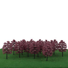 20 Plastic Fuchsia Trees HO OO Scale Train Street Railway Railroad Scenery 9cm 2024 - buy cheap
