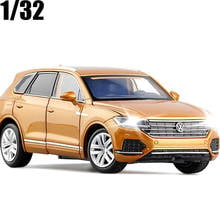 Модель высокой модели 1/32 года, внедорожник VW Touareg, модель игрушечного автомобиля из сплава, детские игрушки, Подлинная лицензия, 6 открывающихся дверей, коллекция автомобилей, подарок для детей 2024 - купить недорого