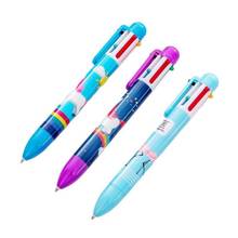 1pc Wholesale Creative Cartoon Unicorn Flamingo 6 Color Ballpoint Pen Hand Account The Special Pen Stationery Ballpoint Pen 2024 - buy cheap