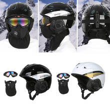 Casco de esquí moldeado integralmente para adultos y niños, protección para la nieve, para monopatín y Snowboard, gran oferta 2024 - compra barato