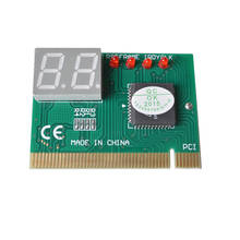 Adaptador de tarjeta postal para PC, Analizador de placa base, Analizador de plástico y Metal, código de alta estabilidad para ordenador, 2 dígitos, PCI 2024 - compra barato