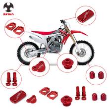 Bloque de eje CNC para motocicleta, juego de cubierta de depósito de líquido de embrague de freno para HONDA CR125R, CR250R, CRF250R, CRF450R, CRF450X, CR 125R, 250R 2024 - compra barato