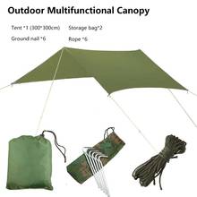 Camping Outdoor Multi Functional Tent Awning And Sunshade Waterproof Beach Equipment Tarp Car Tent Canopy Cloth Mat Floor 2024 - buy cheap