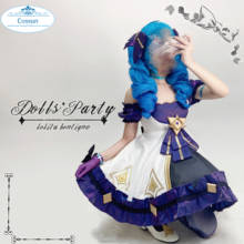 Anime! Game LOL Gwen Dolls Party Battle Suit Lolita Boutique Dress Uniform Cosplay Costume Halloween  Outfit For Women 2021 NEW 2024 - buy cheap
