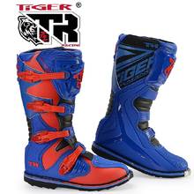 Botas de motocross profissional tamanhos tiger, para motocicleta enduro, sapatos de corrida para adultos mtb 2024 - compre barato