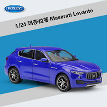 WELLY 1:24 Maserati Levante SUV Static Die Casting Car Collection Model Car Toy Simulation Alloy Model Crafts Decoration 2024 - buy cheap