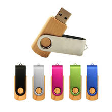 Pendrive usb 2,0 de madera personalizado 4gb 8gb 16gb unidad flash 32gb 64gb memoria usb regalos de boda (más de 10 Uds. logo gratis) 2024 - compra barato