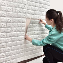 Papel de parede de tijolo para decoração de casa, espuma 3d, faça você mesmo, decoração de parede com pedras em relevo, tijolo, sala de estar, quarto 2024 - compre barato