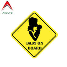 Aliauto Caution Car Sticker Baby on Board Mother's Love PVC Decal Cover Scratches for Polo Audi C5 Chevrolet Orlando,16cm*16cm 2024 - buy cheap