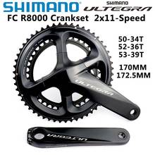 Shimano ULTEGRA FC R8000 Crankset R8000 HOLLOWTECH II CRANKSET 2x11Speed Road Bicycle Crankset 50-34/52-36/53-39T 170/172.5/175 2024 - buy cheap
