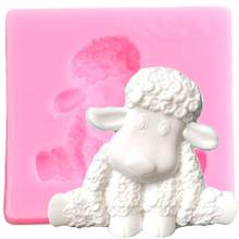 3D овец силиконовая форма в виде животного для кексов, помадки формы украшение торта сахарата инструменты Конфеты Форма для шоколада формы для мастики 2024 - купить недорого